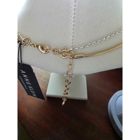 New Anne Klein Two-Tone Necklace - Picture 4 of 4